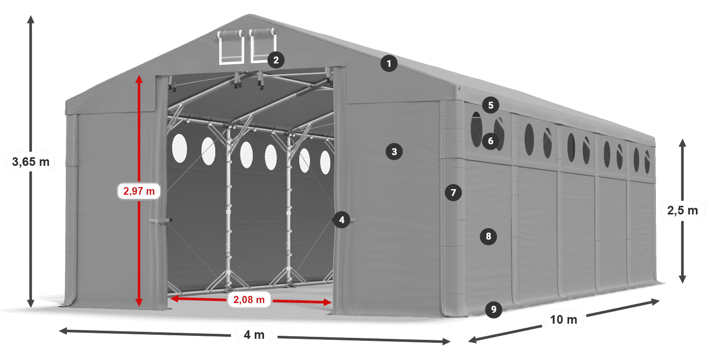 MMSO 580 PVC legenda 2.5m