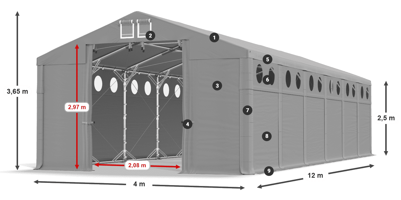 MMSO 580 PVC legenda 2.5m
