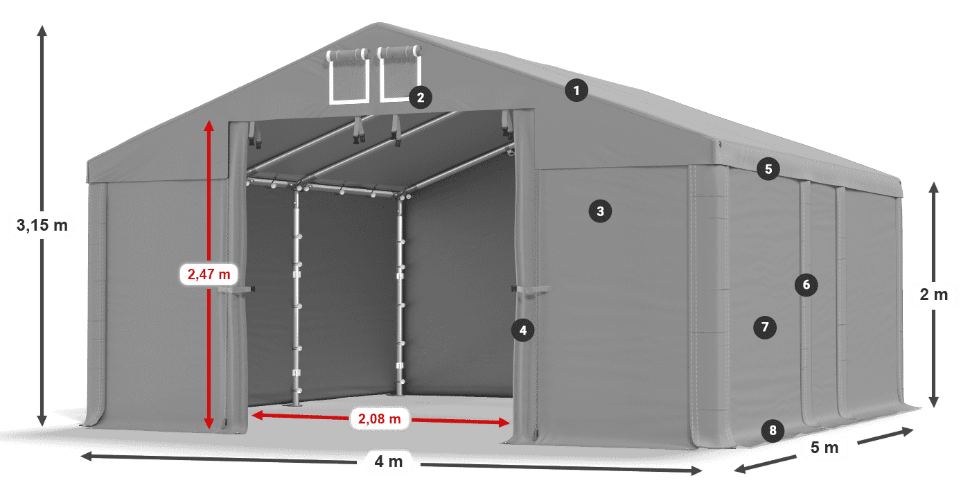 MMS 580 PVC legenda 2m
