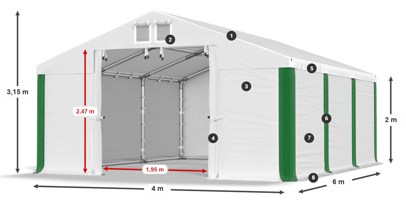 MMS 580 PVC legenda 2m