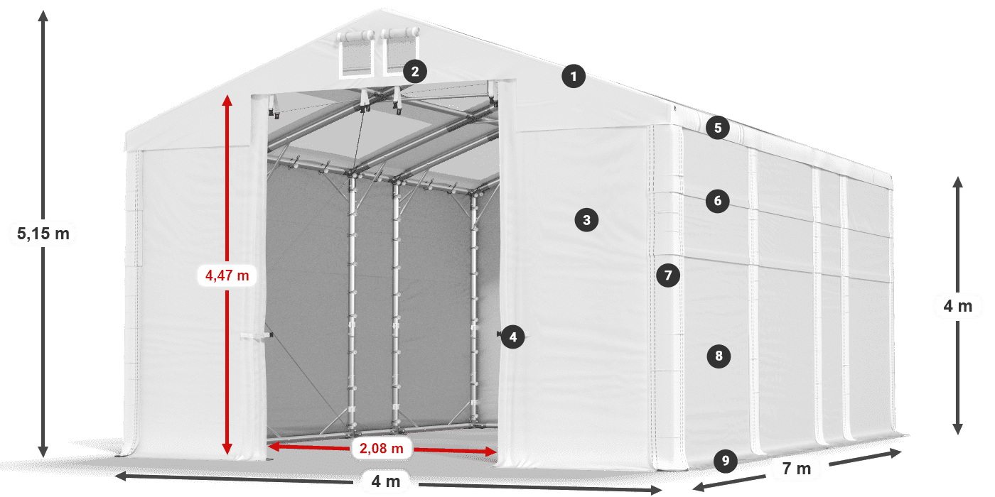 MMST 580 PVC legenda 4m