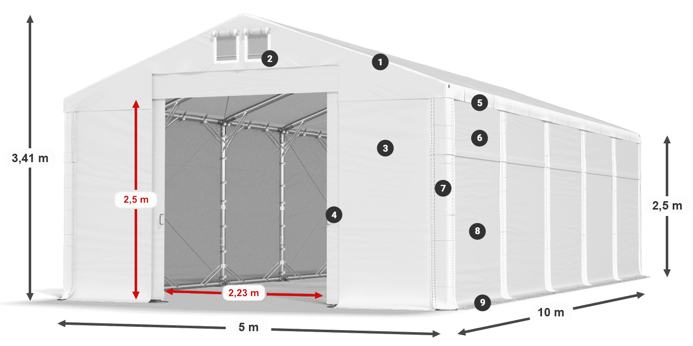 MFR 620 PVC legenda 2.5m