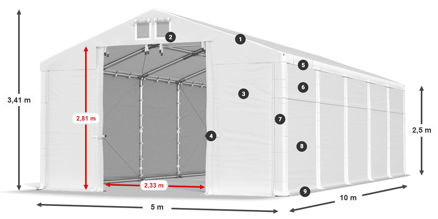 MFR 620 PVC legenda 2.5m