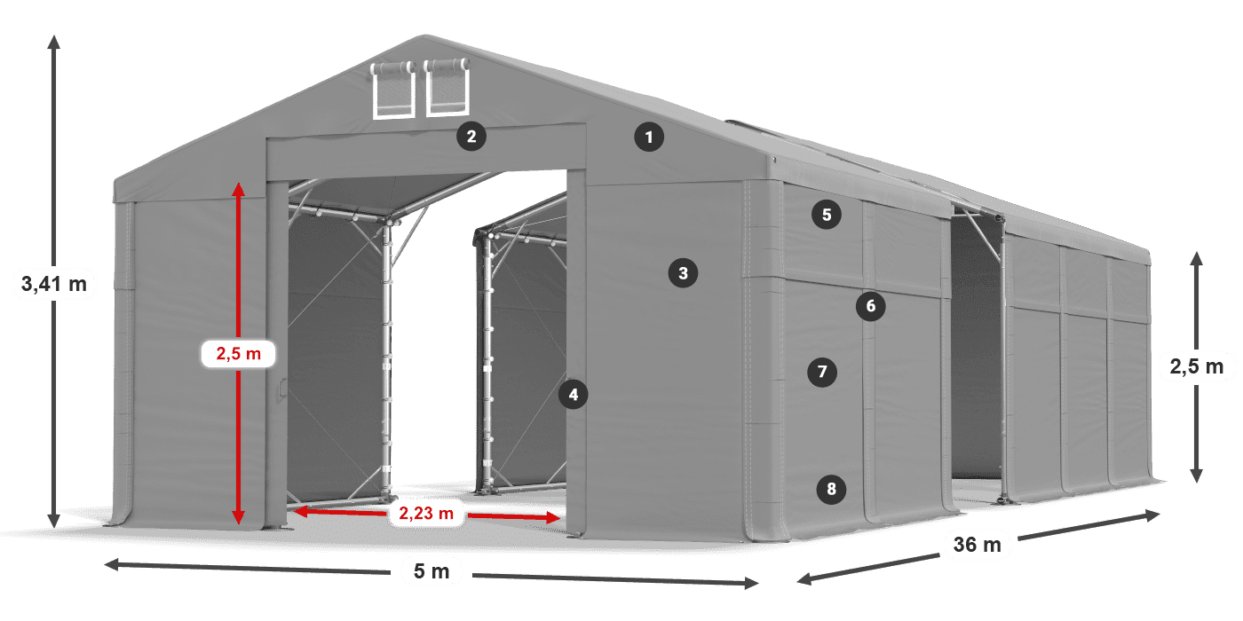 MMS 580 PVC legenda 2.5m