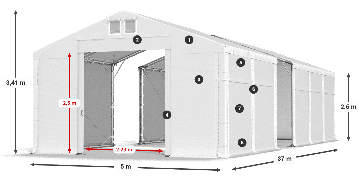 MFR 620 PVC legenda 2.5m