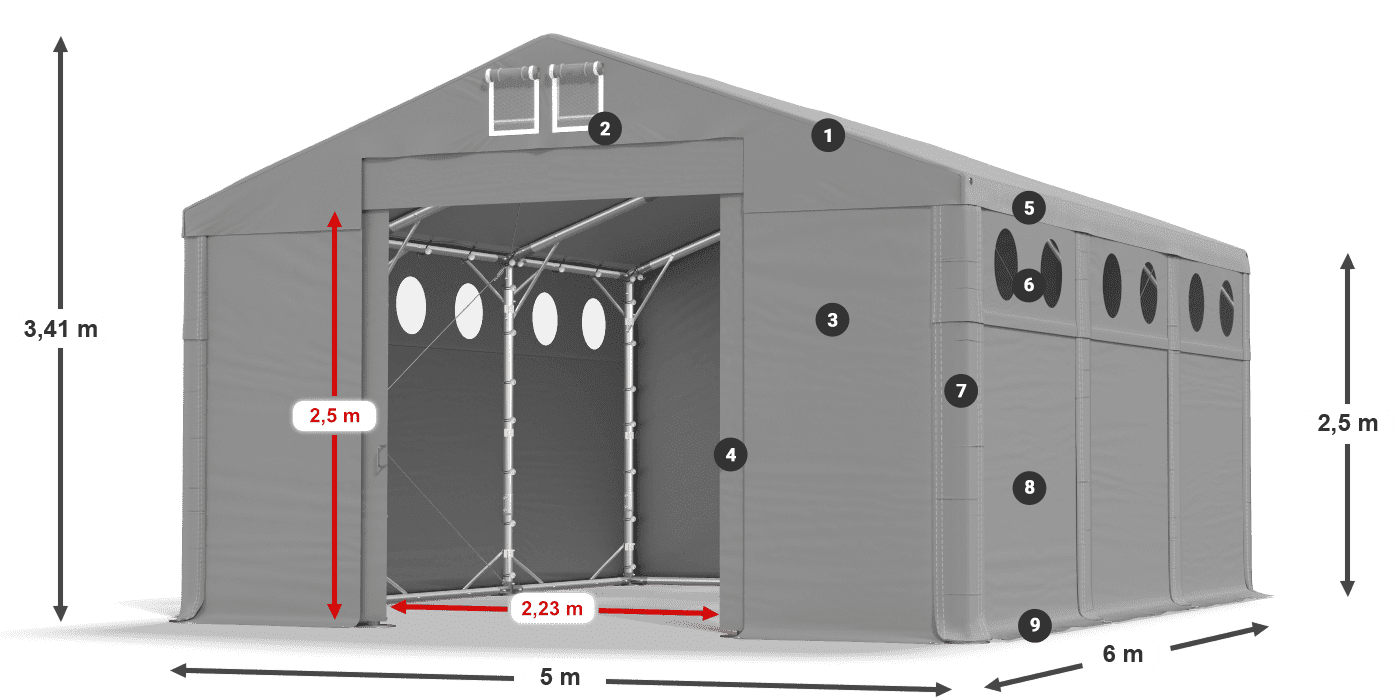MSDO 560 PVC legenda 2.5m