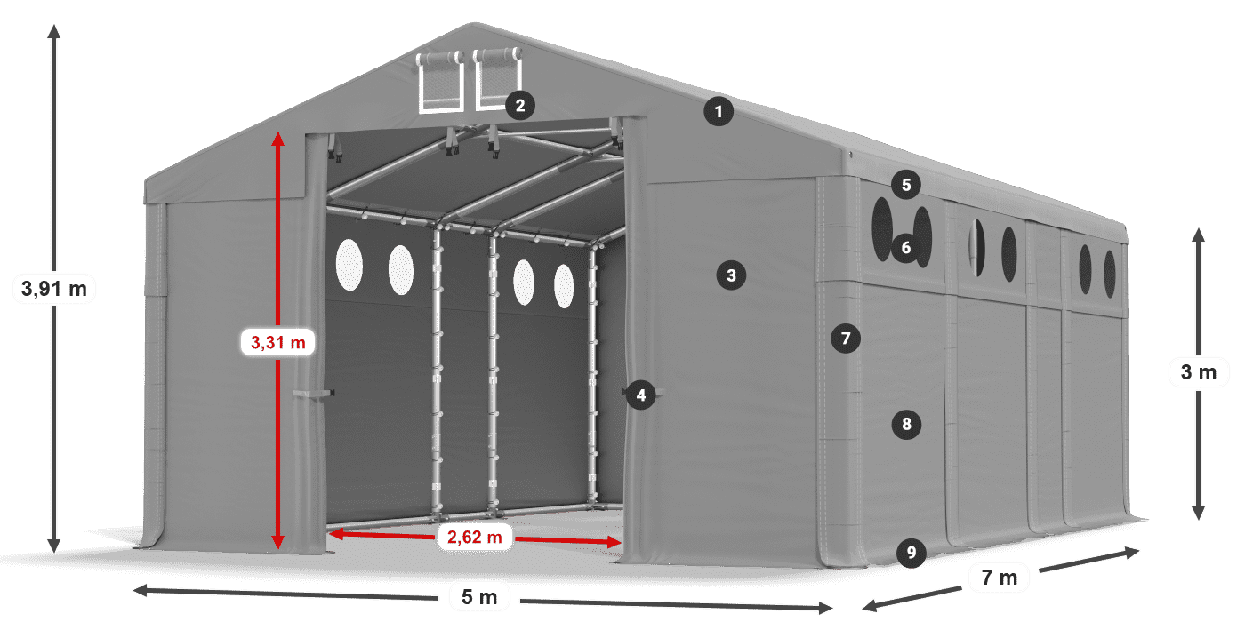 MMSO 580 PVC legenda 3m