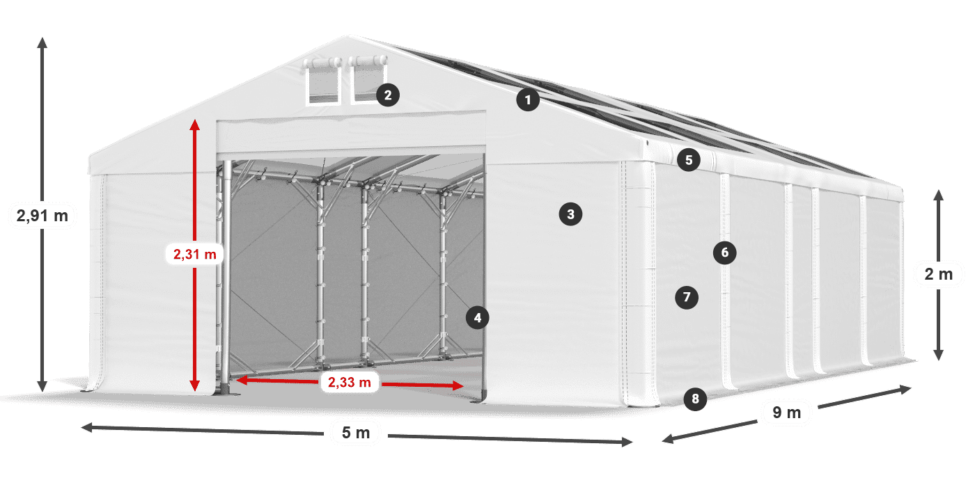 MMST 580 PVC legenda 2m