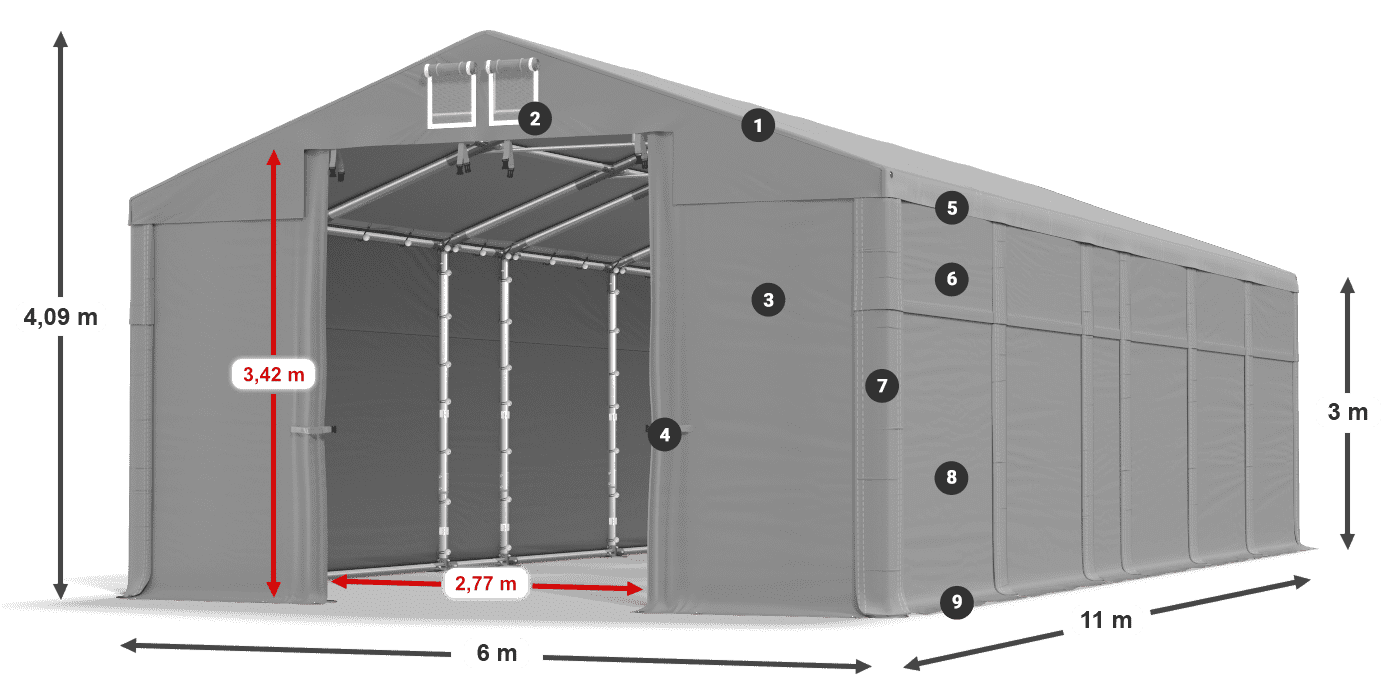 MFR 620 PVC legenda 3m