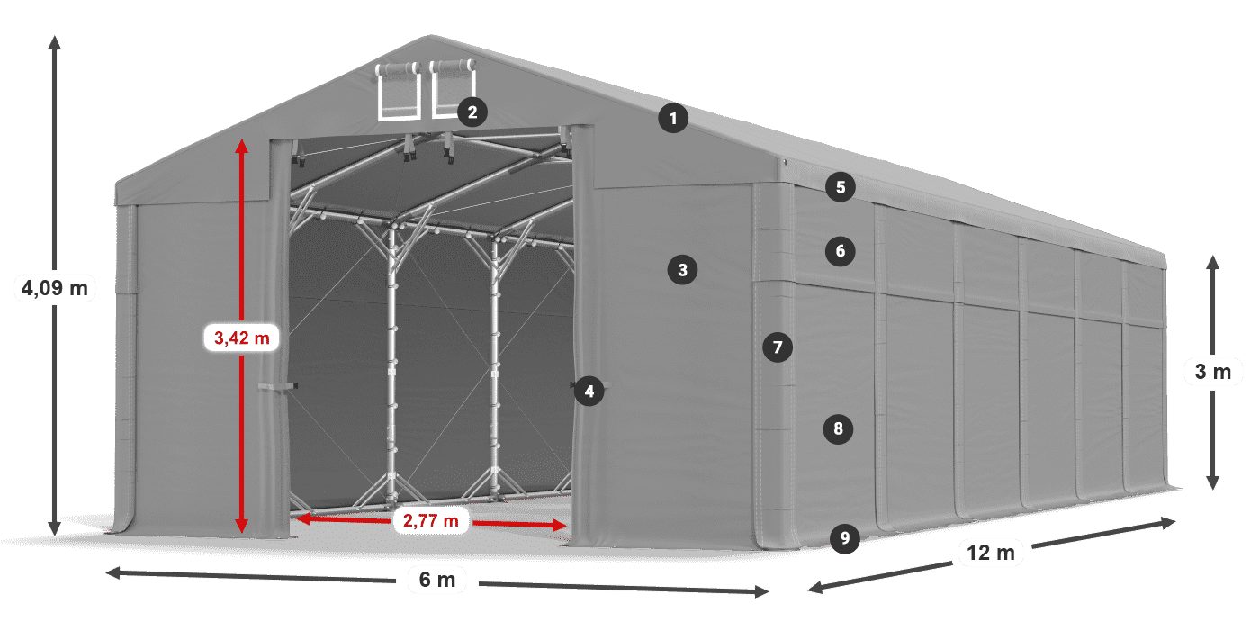 MFR 620 PVC legenda 3m