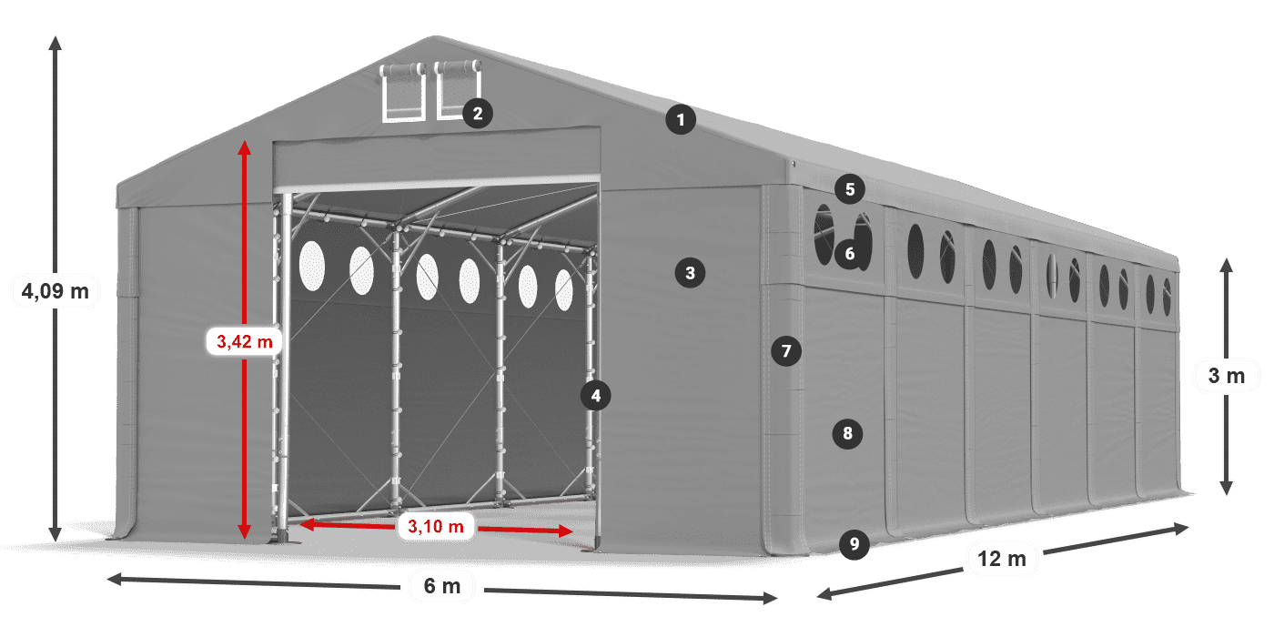 MMSO 580 PVC legenda 3m