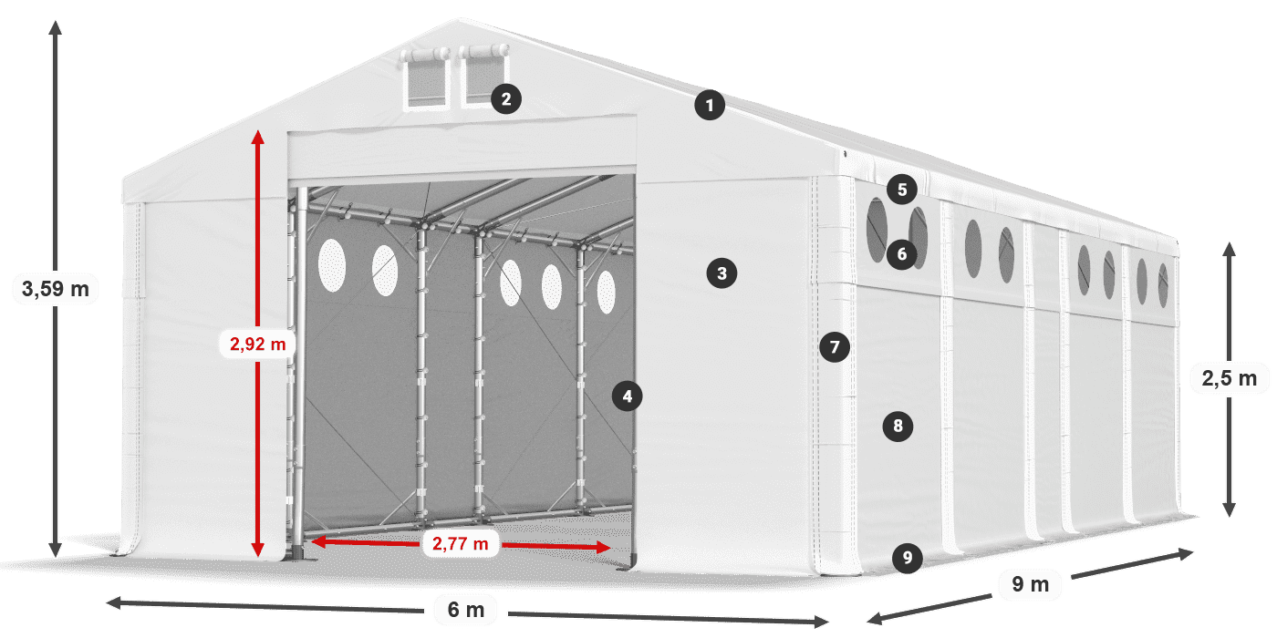 MMSO 580 PVC legenda 2.5m