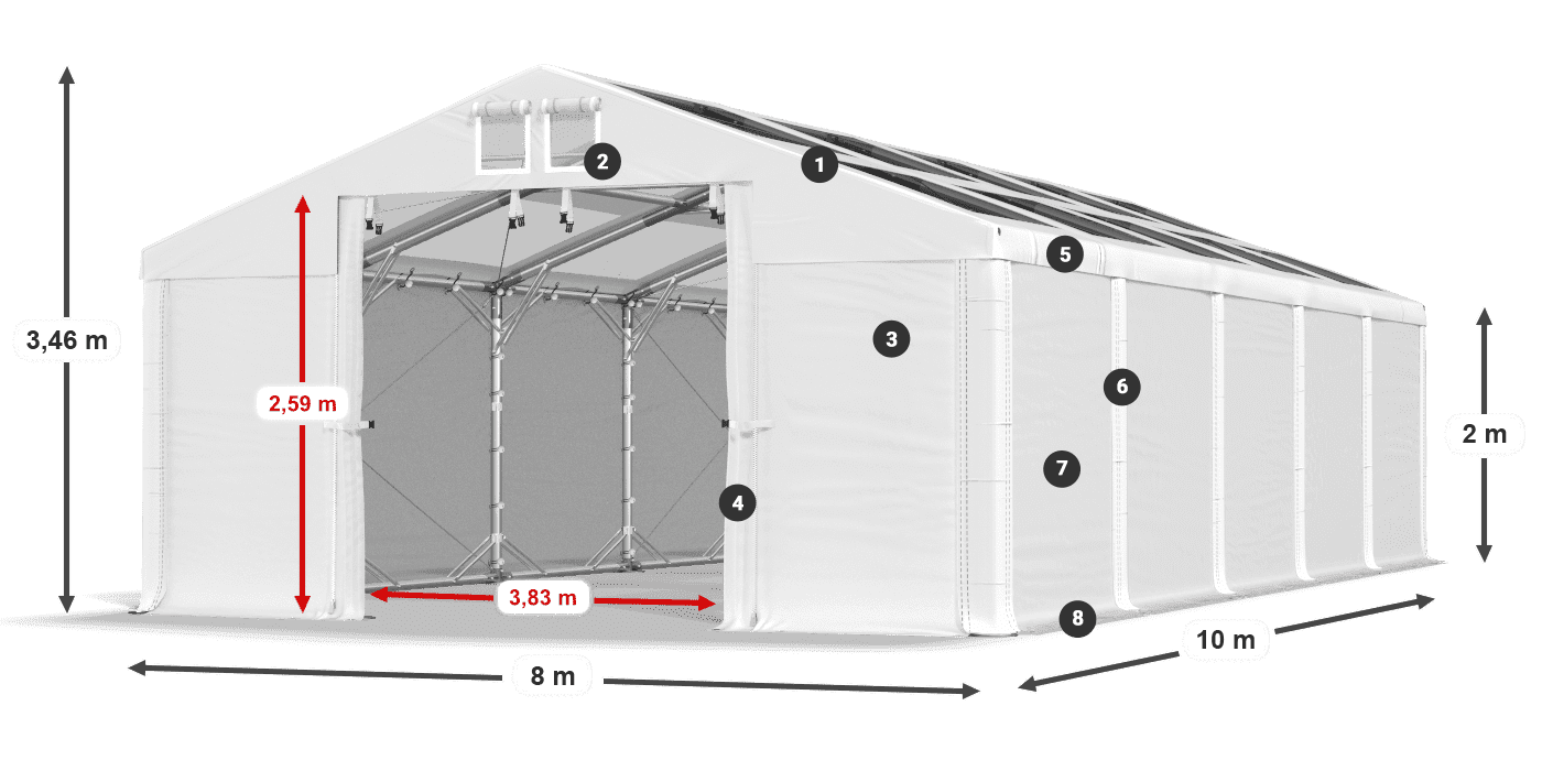 MMST 580 PVC legenda 2m
