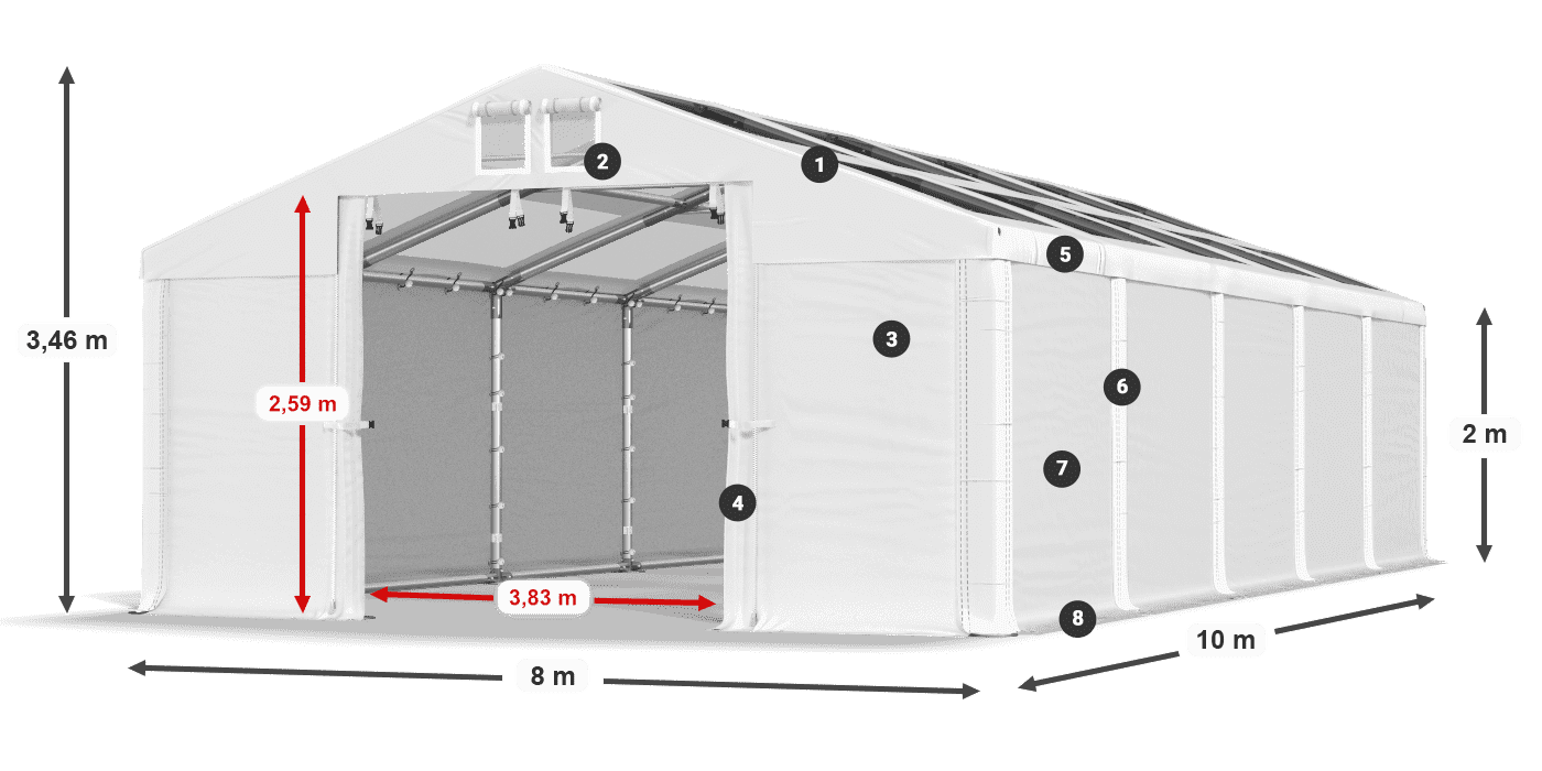 MMST 580 PVC legenda 2m