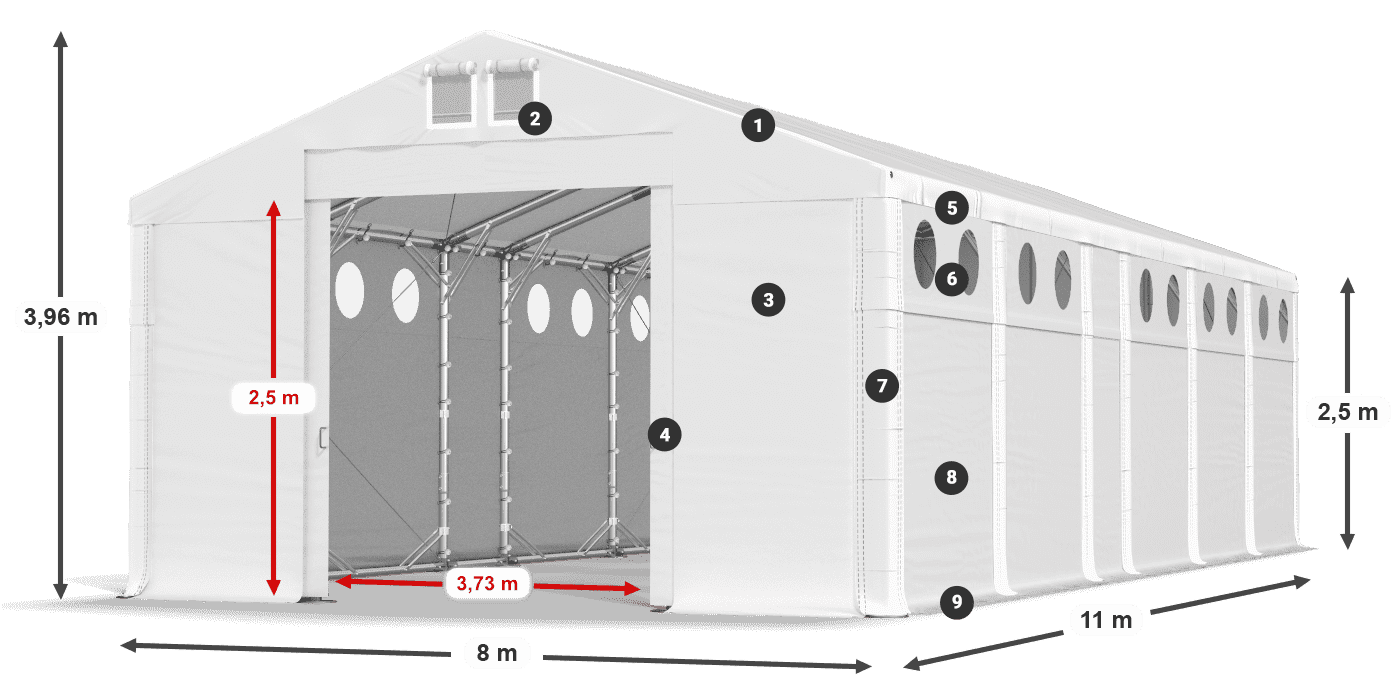 MMSO 580 PVC legenda 2.5m