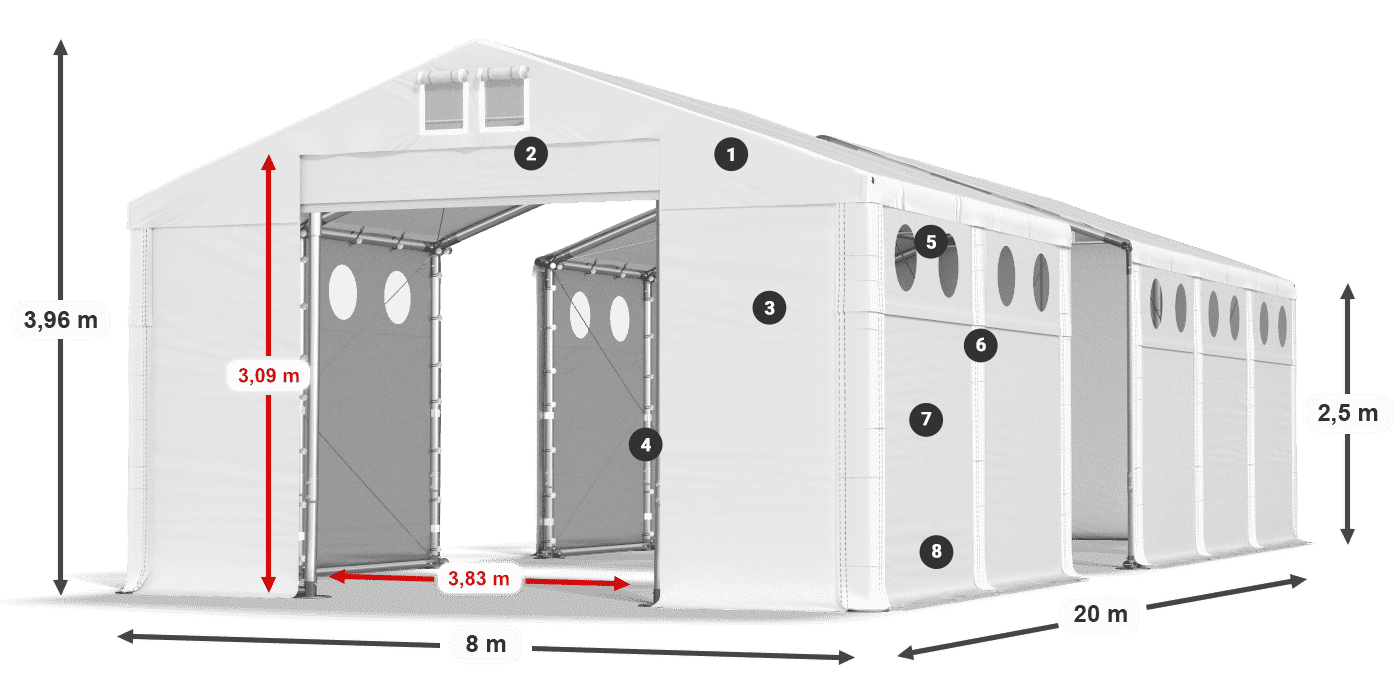 MMSO 580 PVC legenda 2.5m