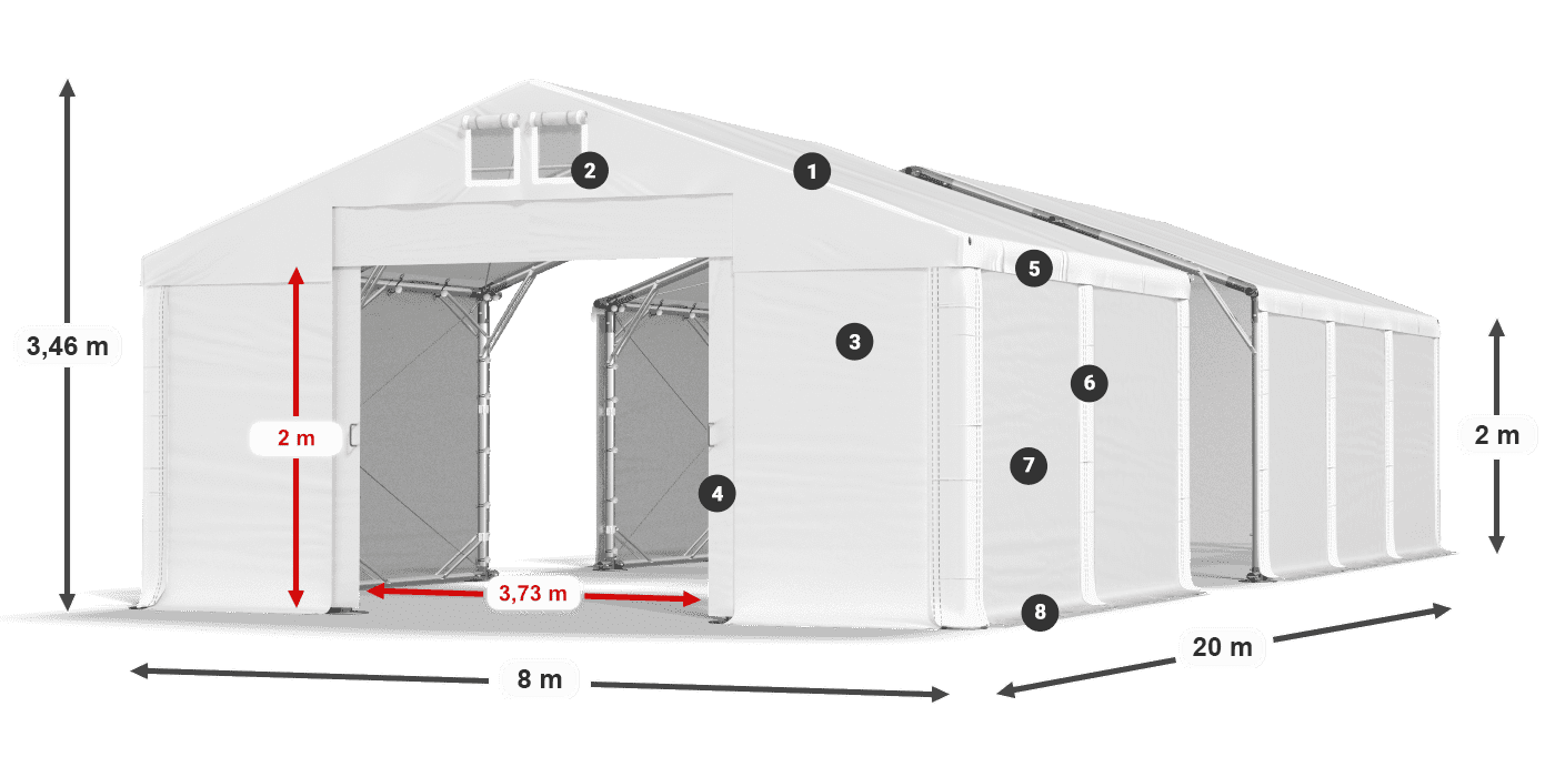 Dach: SD 560 PVC Ściany: MS 580 PVC