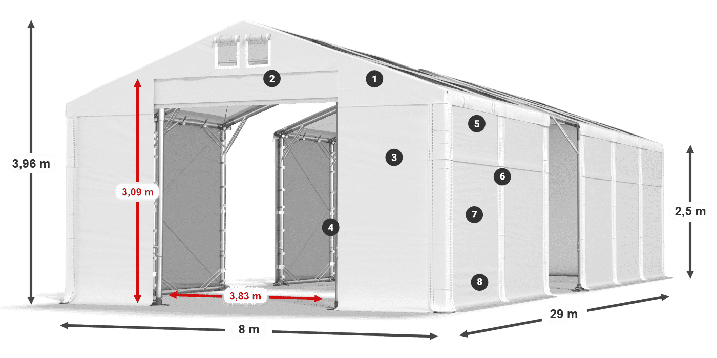 MMST 580 PVC legenda 2.5m