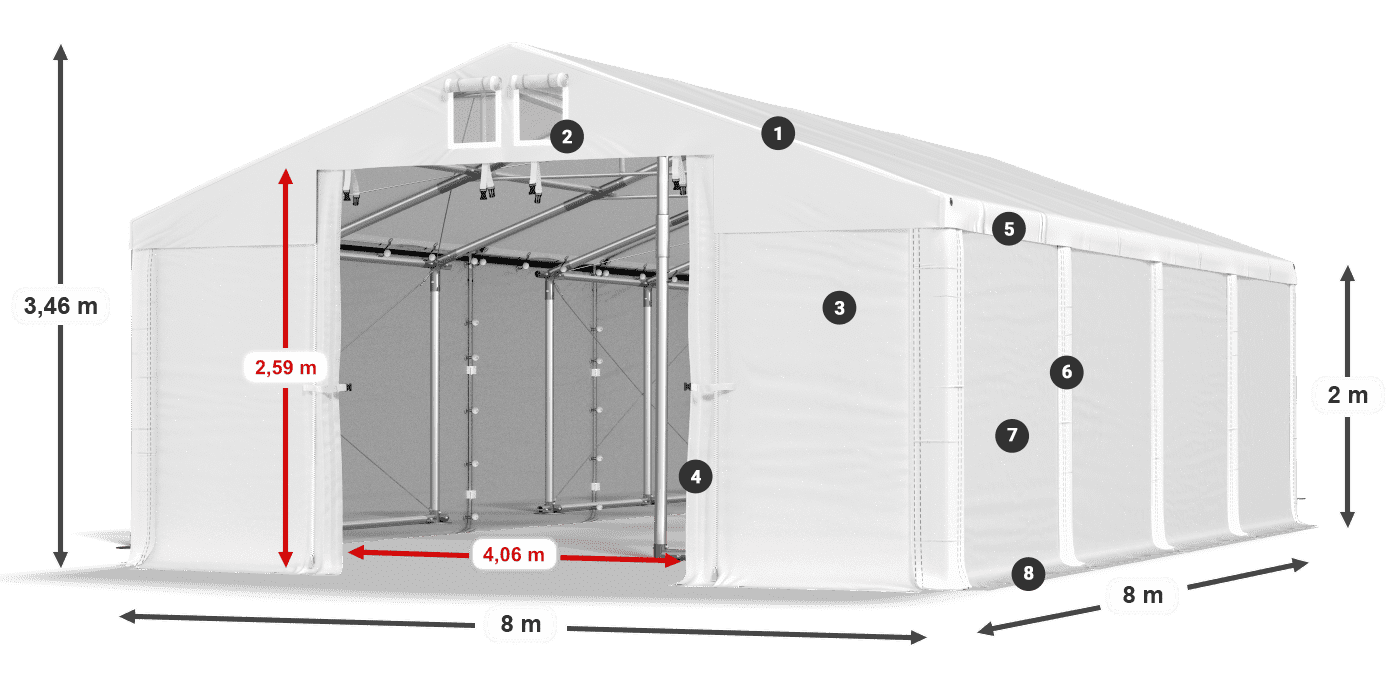 MHFR 750 PVC legenda 2m