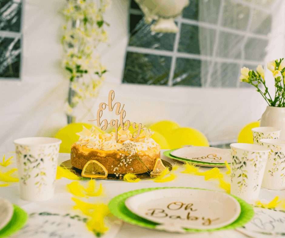 Menu na baby shower
