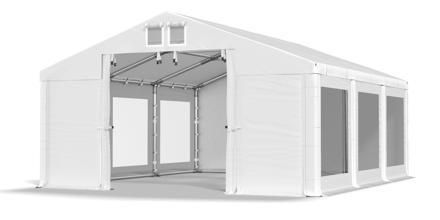 Transparentny namiot handlowy 4x6 m