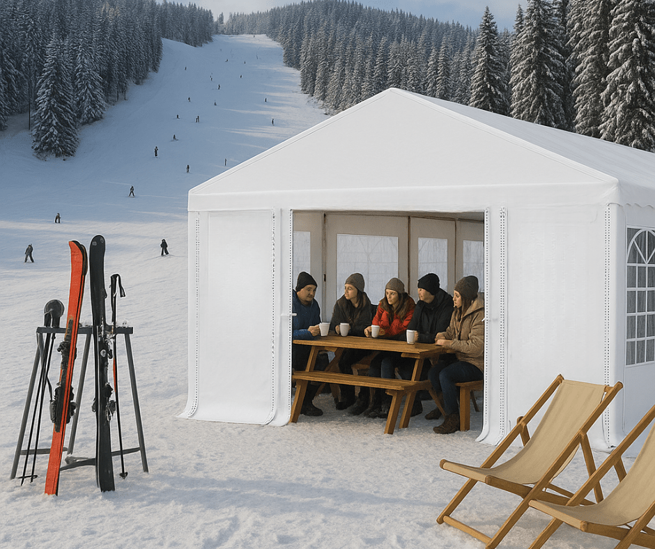 Namioty imprezowe dla właścicieli ośrodków narciarskich