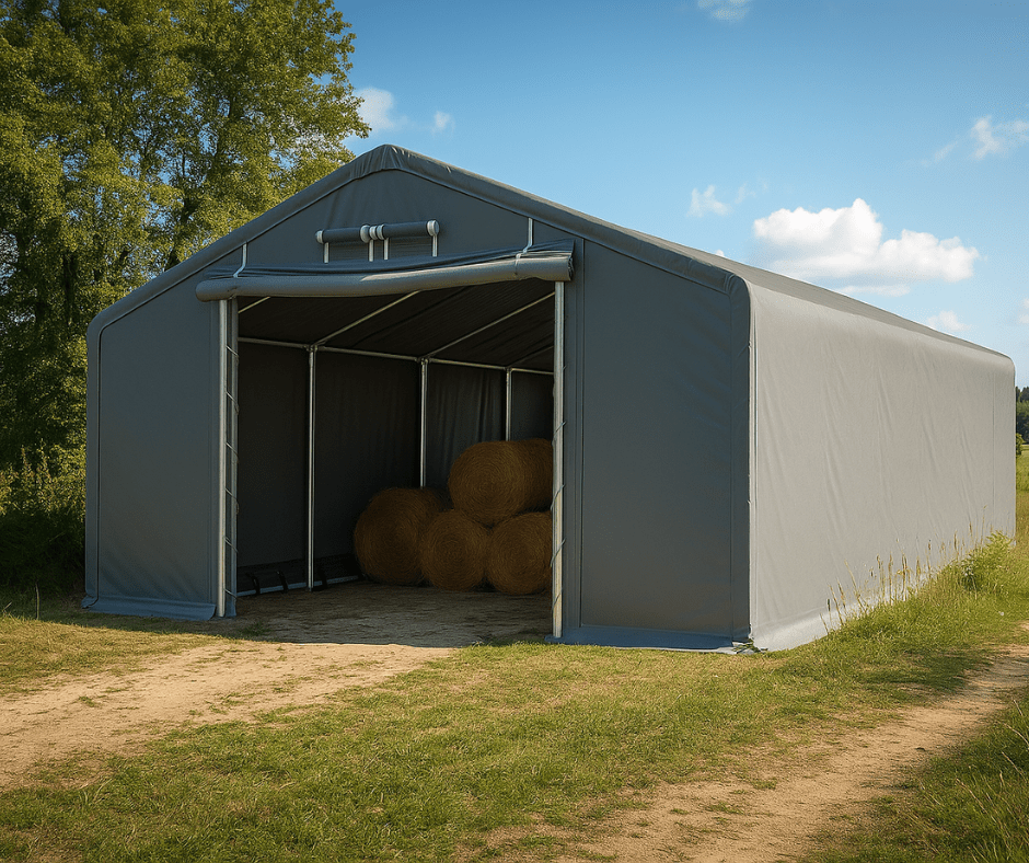 Namiot magazynowy na plony rolnicze