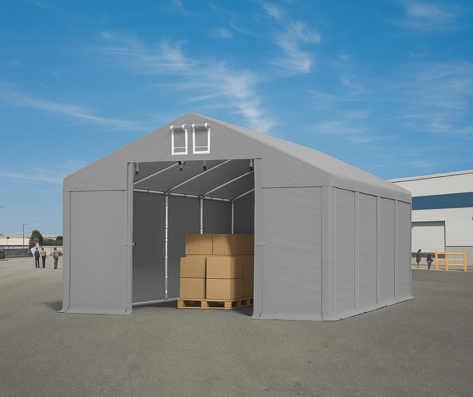 Hala namiotowa jako magazyn na towar
