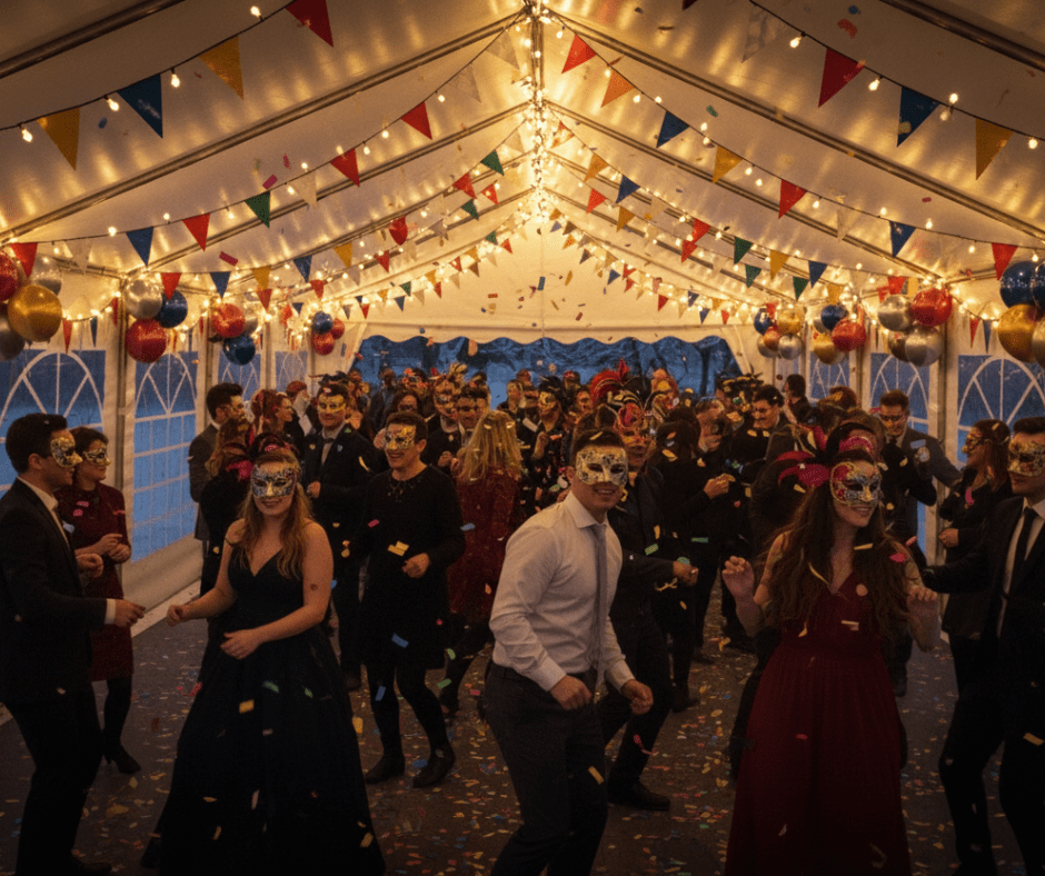 Ognioodporny namiot eventowy