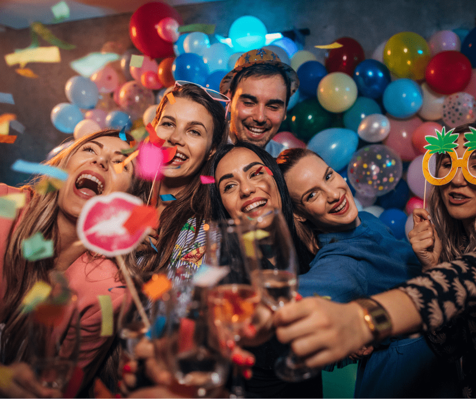 Karnawał na świeżym powietrzu z namiotem imprezowym