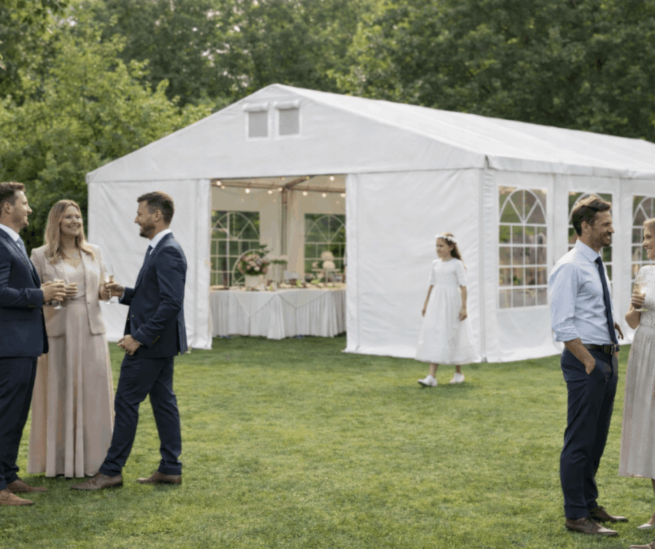 Przyjęcie komunijne w plenerze