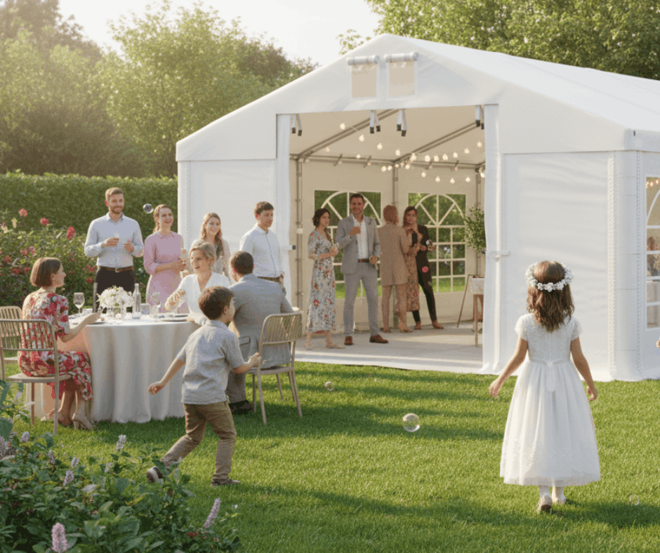 Komunia w namiocie imprezowym: jakie zadaszenie wybrać?