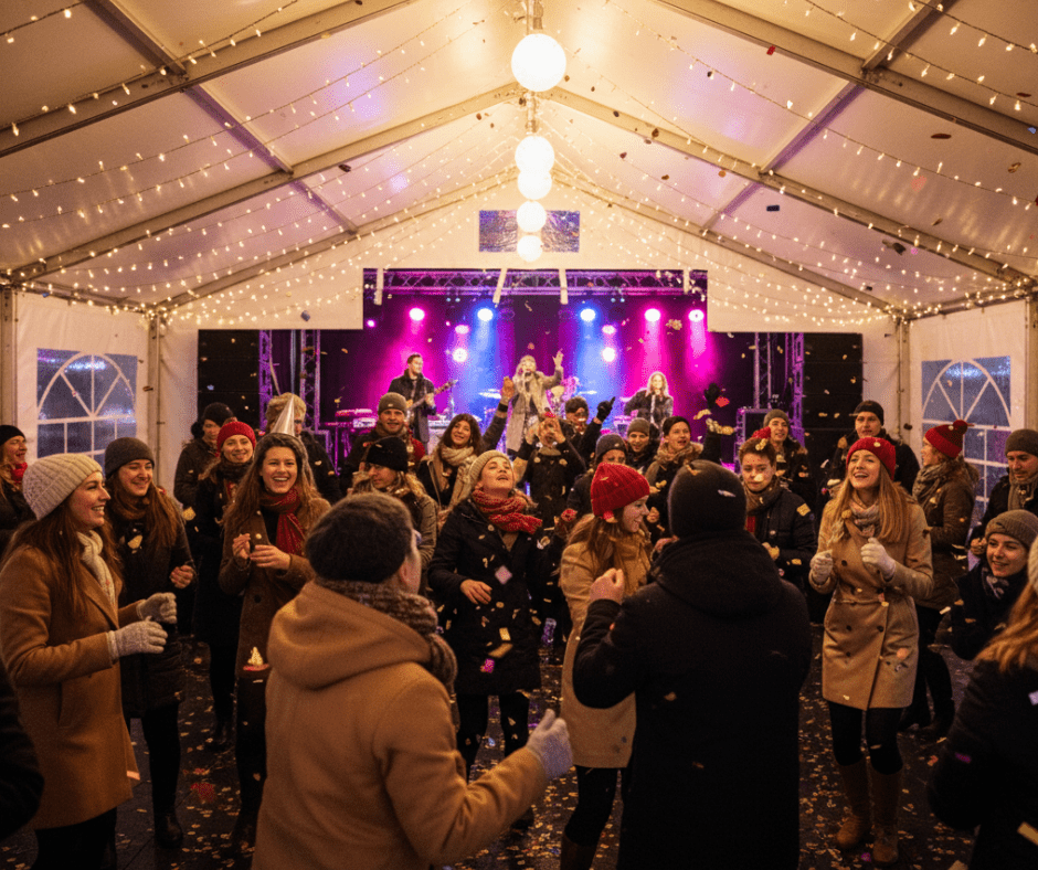 Miejski sylwester: niezapomniana noc w namiocie imprezowym