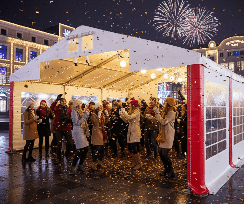 Całoroczny namiot eventowy na imprezy miejskie