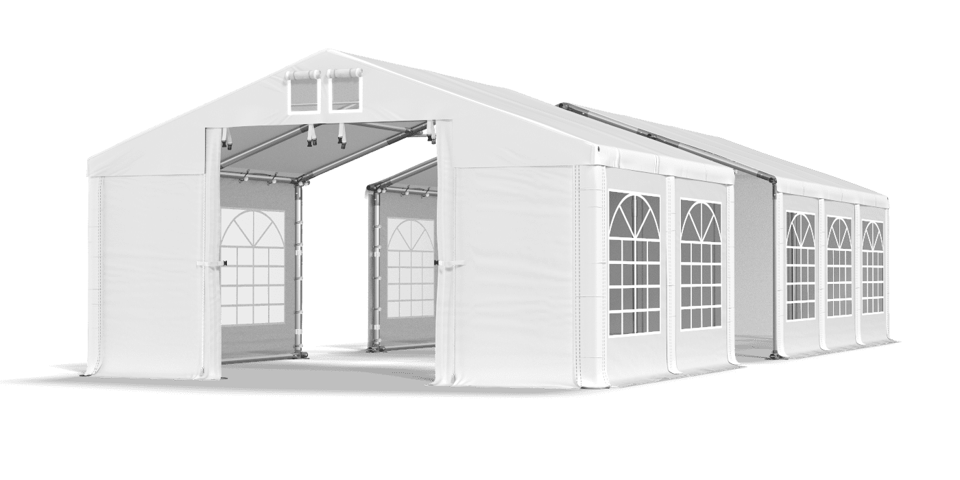  Duży namiot imprezowy z oknami witrażowymi