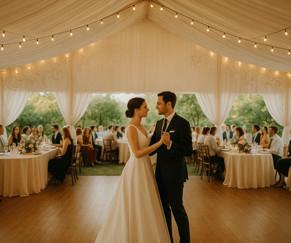 Wesele pod namiotem imprezowym