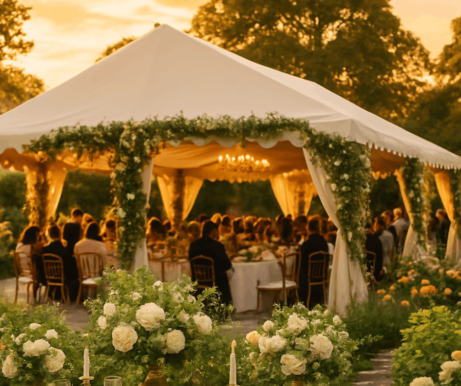 Altana namiotowa na przyjęcia rodzinne