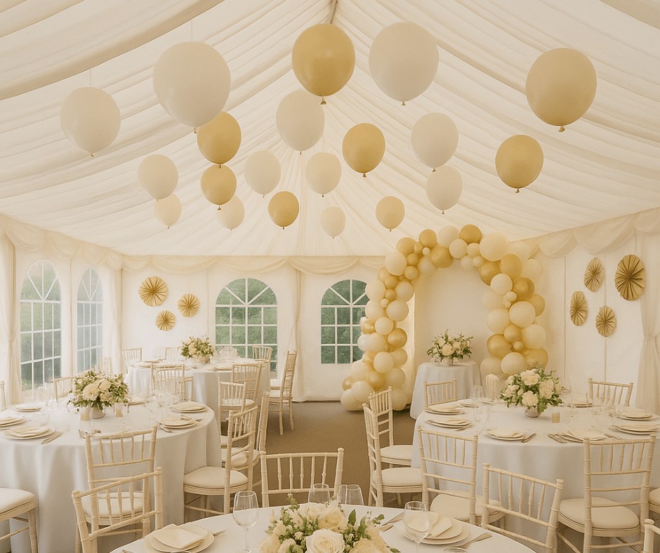 Dekoracje namiotu eventowego