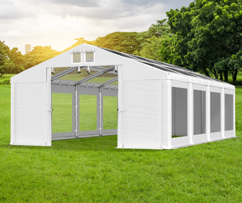 Cały transparentny namiot