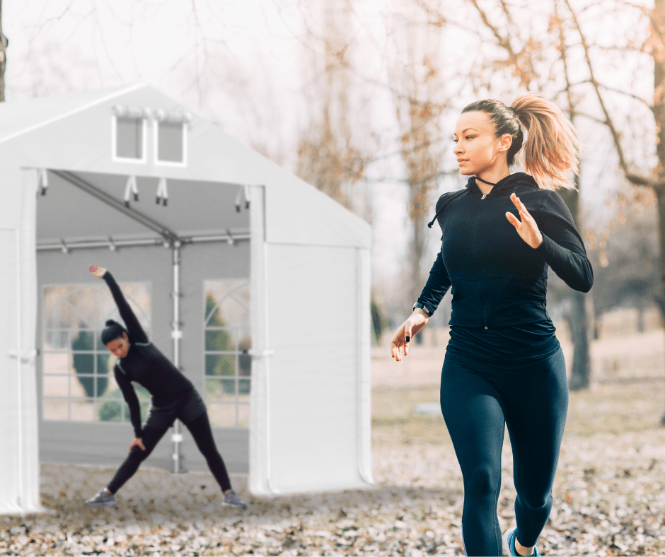 Mocny namiot wystawowy