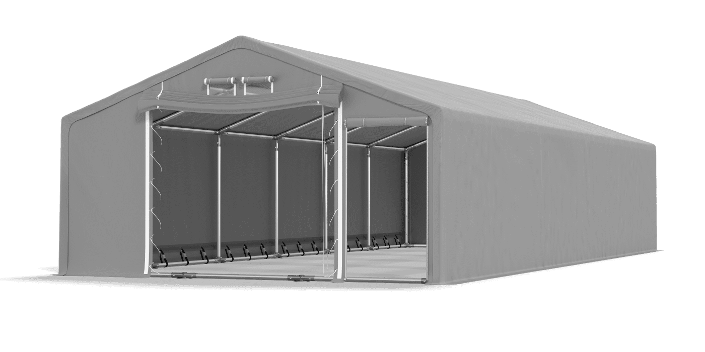 Hala namiotowa rolnicza, szara 6x12 m