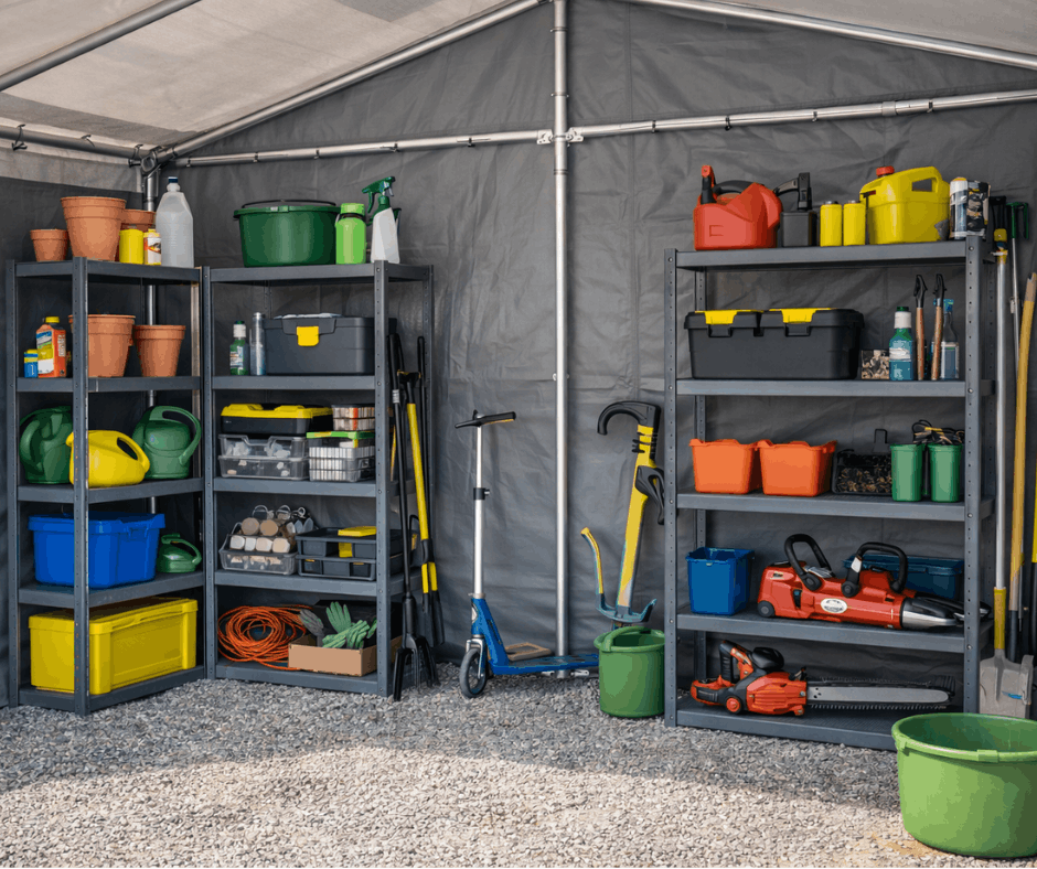 Regały do namiotu magazynowego