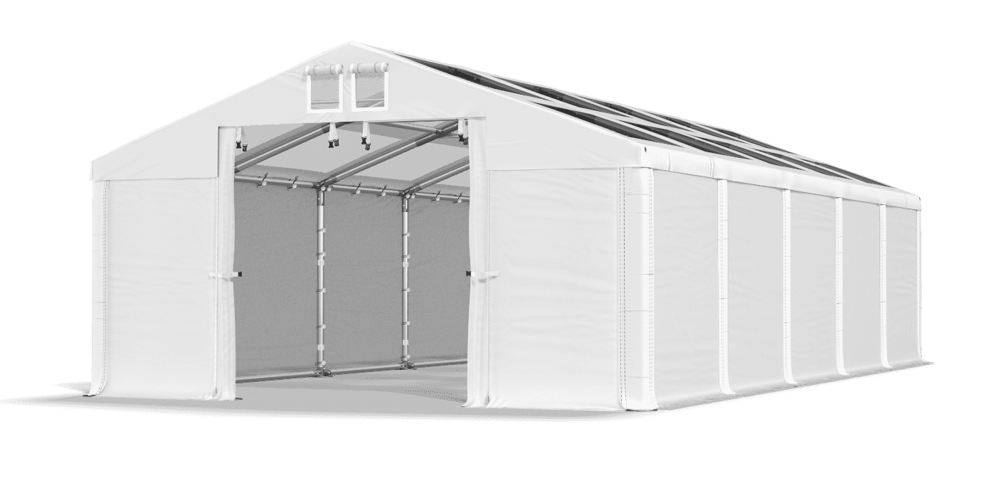 Namiot z transparentnym dachem 4x10 m