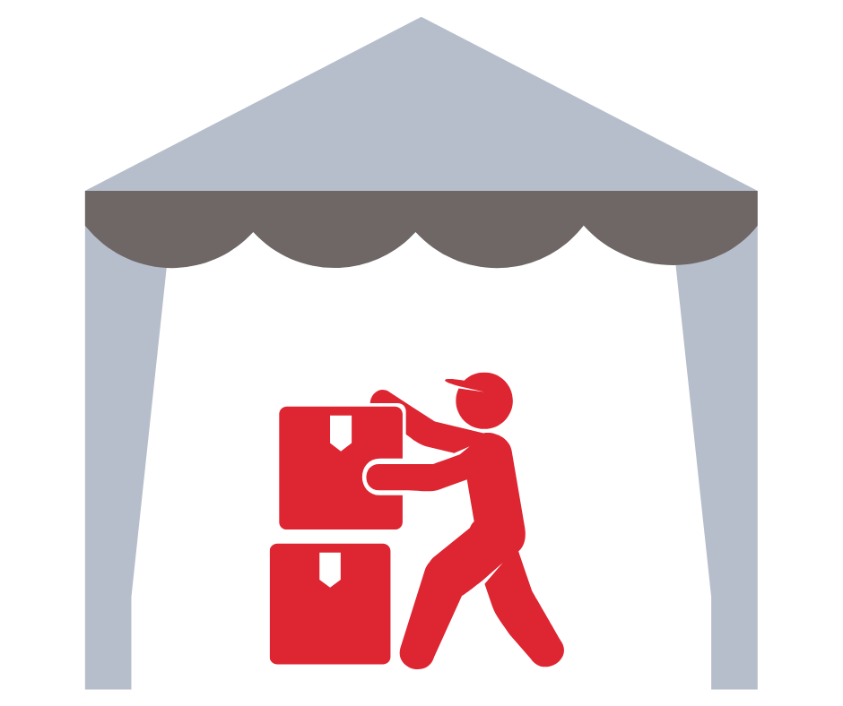 Całoroczny magazyn w hali namiotowej