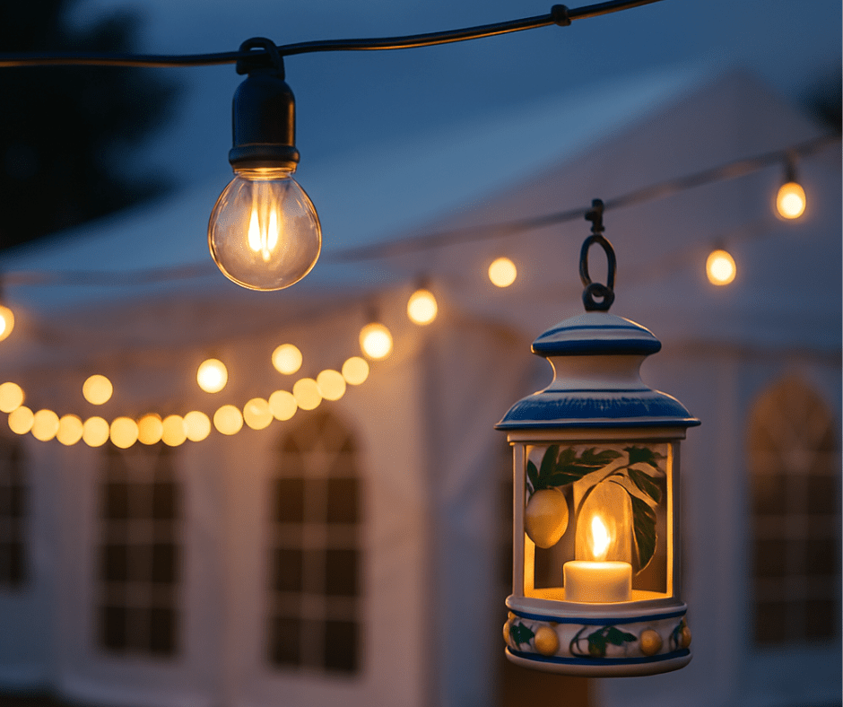 Oświetlenie w namiocie imprezowym