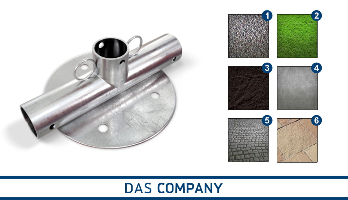 Duża stopa konstrukcyjna do namiotów całorocznych
