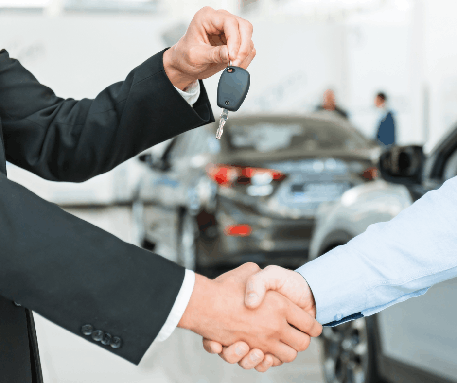 Wypożyczalnia samochodów w hali namiotowej