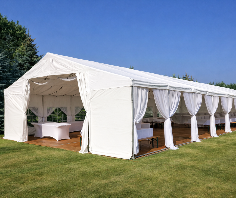 Wesele pod namiotem imprezowym