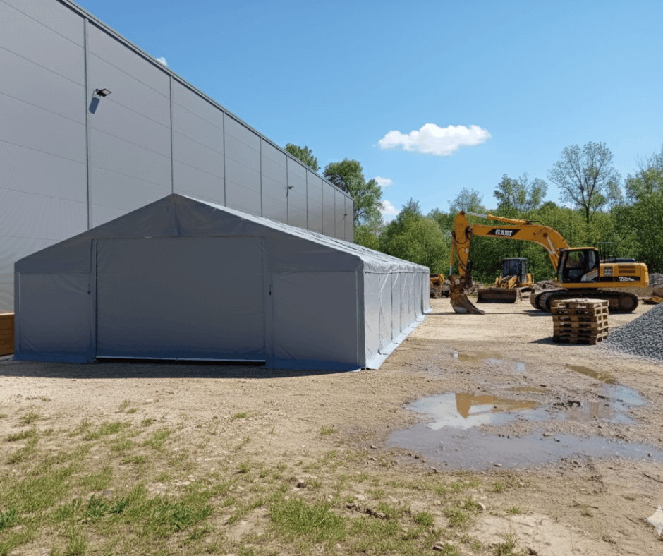 Hala namiotowa dla firm budowlanych