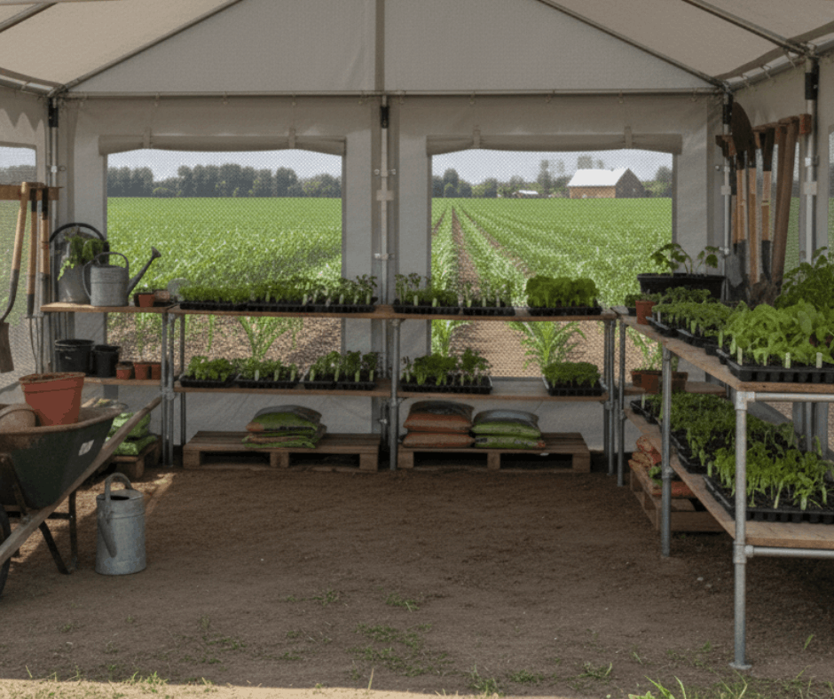 Namiot całoroczny dla rolnictwa